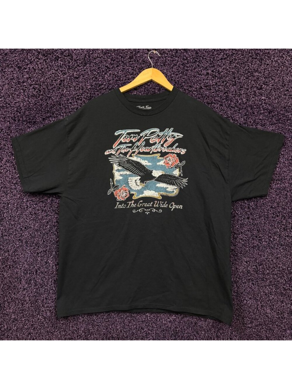 Tom Petty and The Heartbreakers Into The Great Wide Open oversized T-Shirt Size